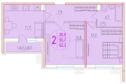 2-х комнатная квартира
