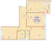 3-х комнатная квартира